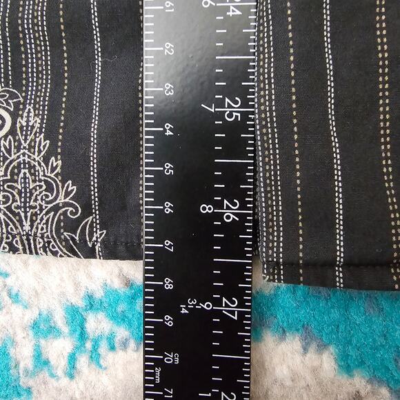 Men's Crazy Horse Long Sleeve Button Down Stripes & Design Dress Shirt Size M - Picture 9 of 12